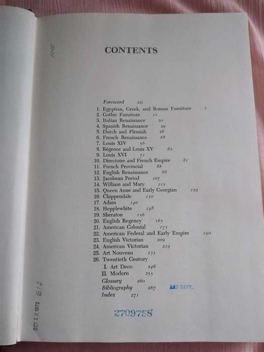 An Outline of Period Furniture Katharine Morrison McClinton