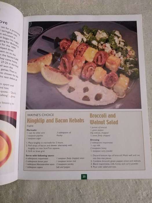 The Outdoor Cookbook of our Springboks Rugby Players