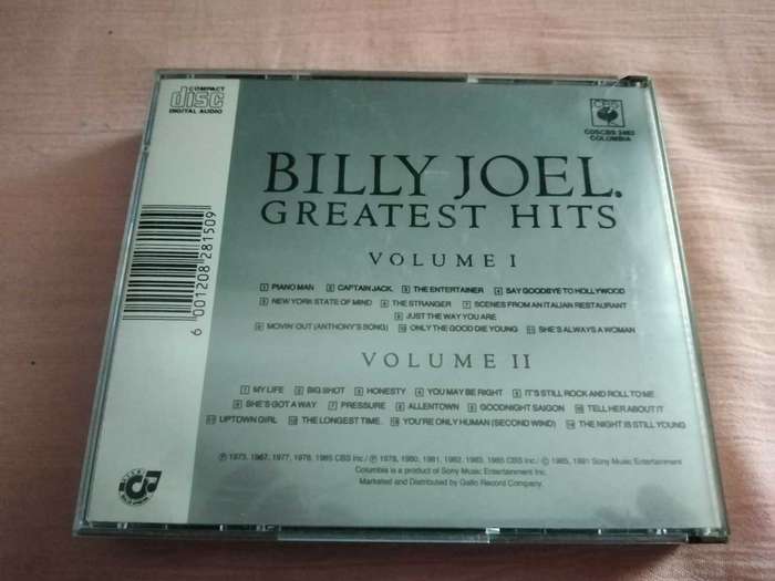 Billy Joel Greatest Hits Volume I & II