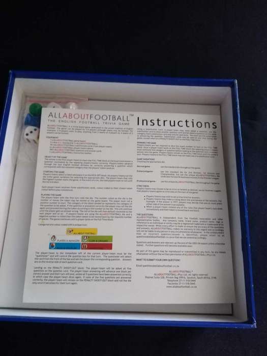 All about Football boardgame
