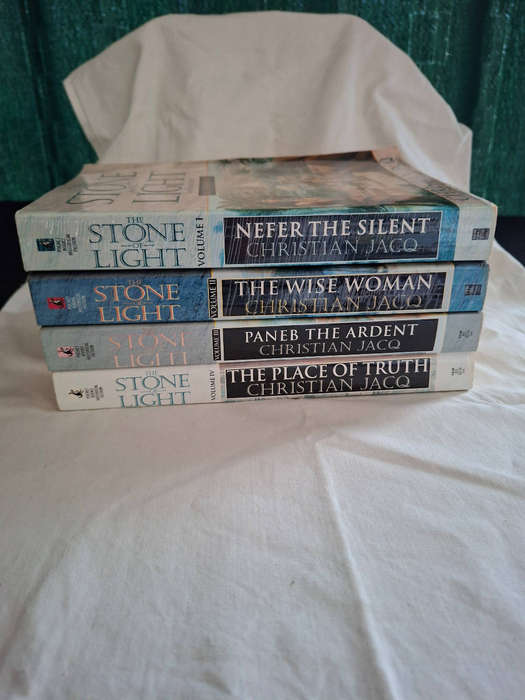 Christian Jacq The Stone Of Light A Novel of Ancient Egypt Volume I, II, III & IV