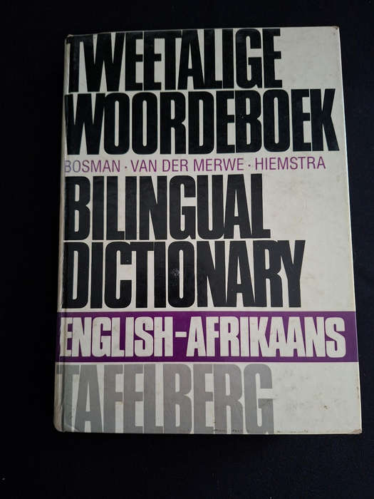 Tweetalige Woodrdeboek Bosman, Van Der Merwe, Hiemstra