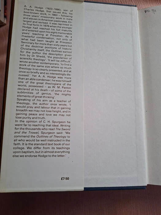 A.A. Hodge Outlines of Theology