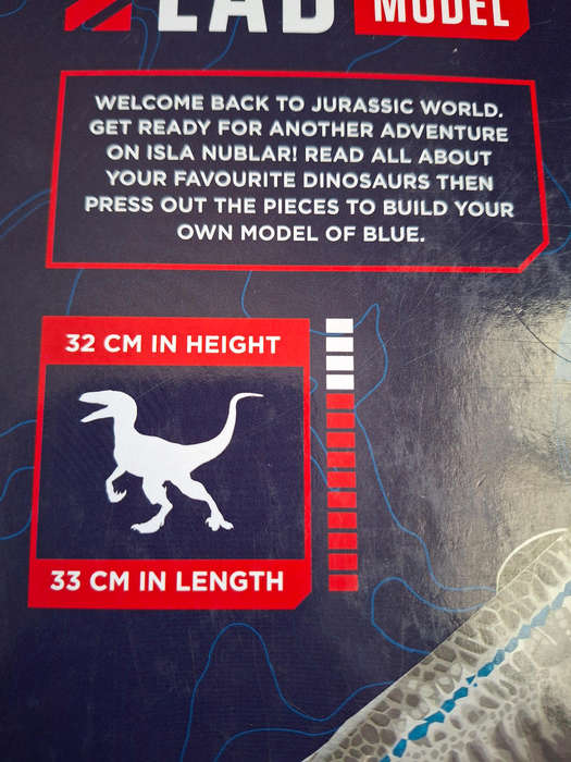 Jurassic World Fallen Kingdom Raptor Lab book and model
