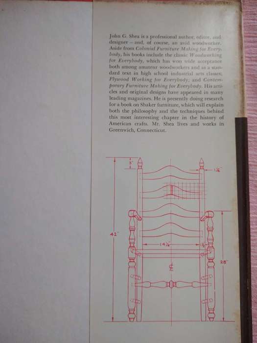 John G. Shea Colonial Furniture making for everybody