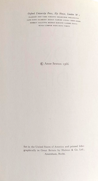 Live or Die - Anne Sexton