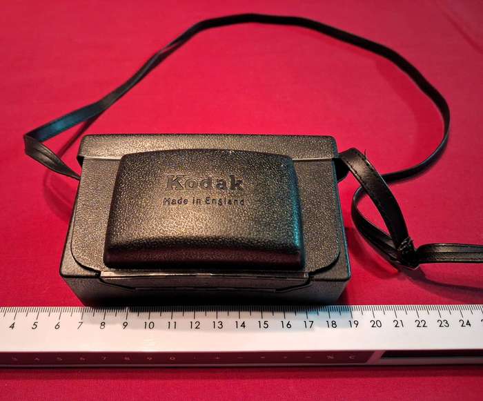 Vintage Kodak 155 X Instamatic Camera with a leatherette case - Made in England