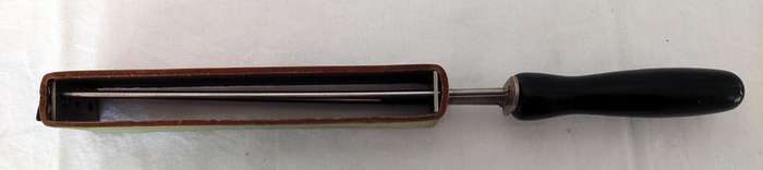 Vintage (adjustable) straight razor leather strop - Made in Germany (Herold Solingen)