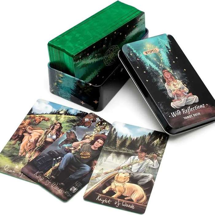 WILD REFLECTIONS TAROT CARDS DECK IN TIN BOX