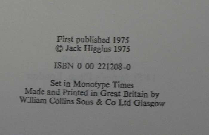 The Eagle has landed by Jack Higgins(first edition 1975)
