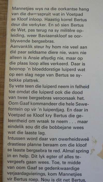 In Voetpad se kloof deur P.H. Nortje