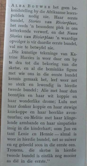 Nuwe stories van Rivierplaas deur Alba Bouwer