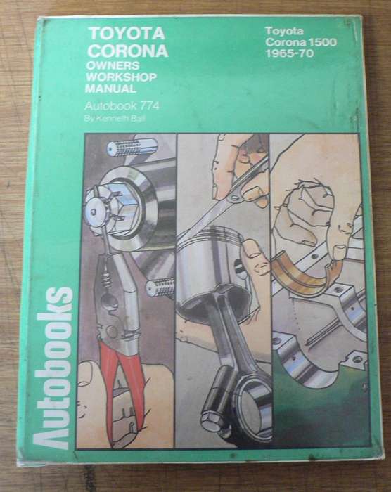Autobooks, workshop manual: Toyota Corona 1500. 1965-70