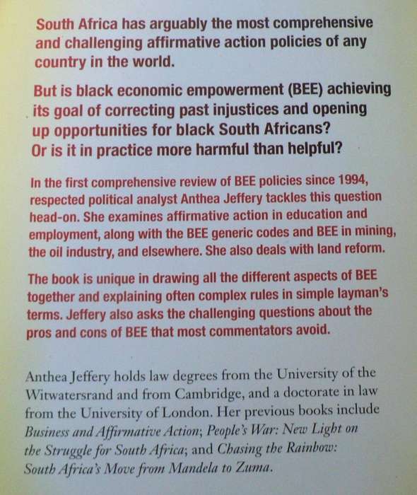 BEE helping or hurting by Anthea Jeffery(SA-politics)
