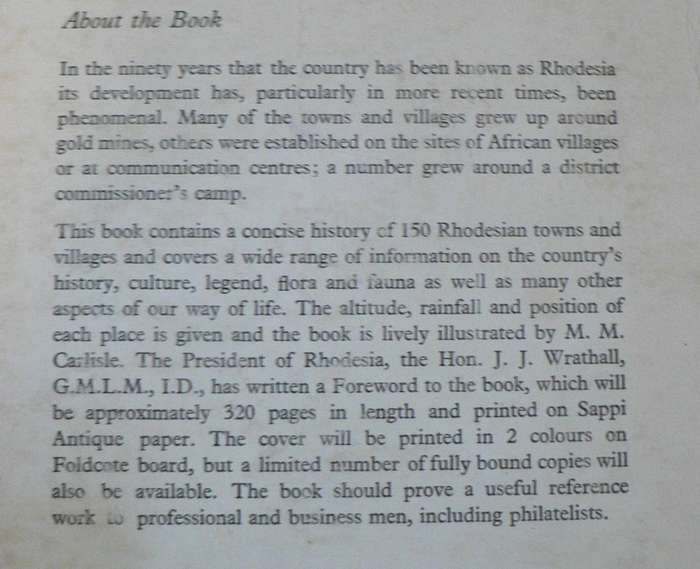 Avondale to Zimbabwe by R. Cherer Smith (Rhodesiana)