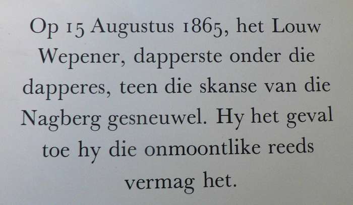 Die Nagberg seur JJG en PW Grobbelaar (Historiese Vrystaat jeugroman)