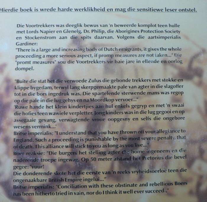 Bloed sweet en trane, die verhaal van die Voortrekkers deur EJG Norval (baie reguit)