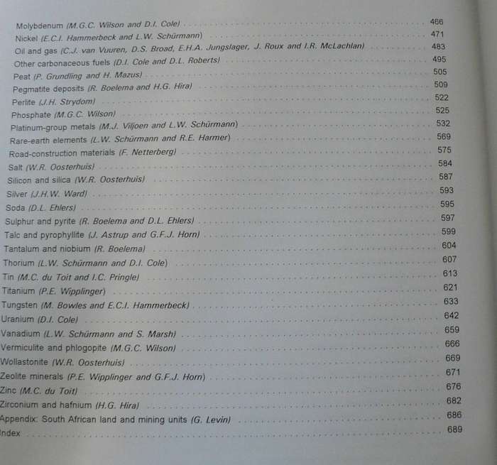The Mineral Resources of South Africa