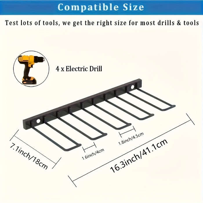 1 Piece 1 Tier Power Tool Organizer
