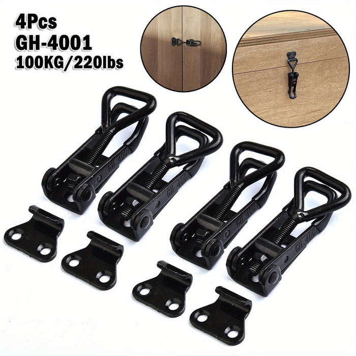 4-Piece Heavy Duty Iron Toggle Clamps
