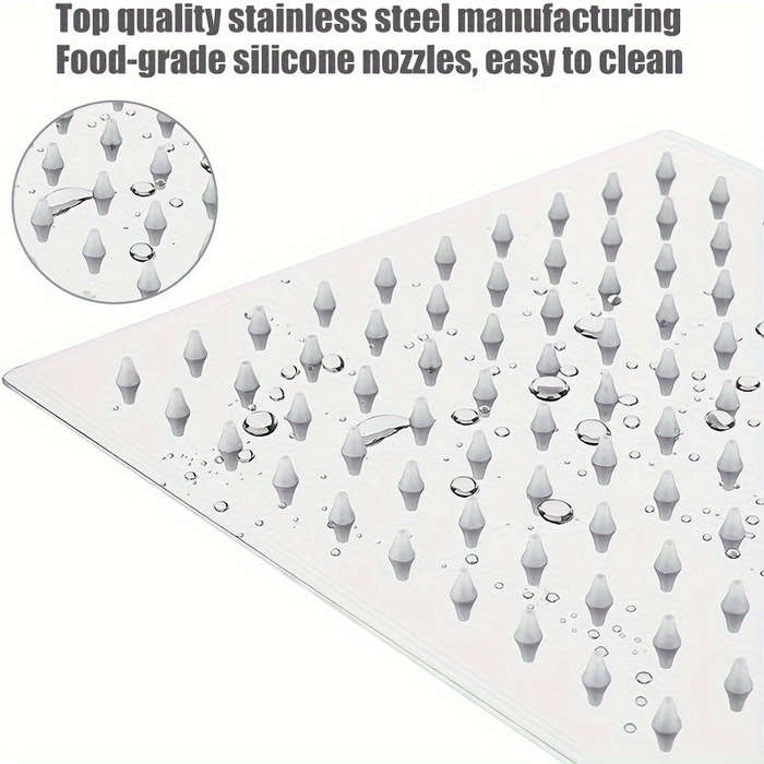 Square Stainless Steel Rain Shower Head - Easy To Install