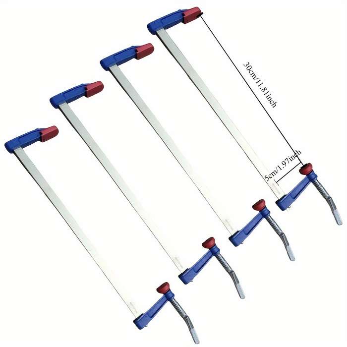 Set Of 4 Heavy Duty Cast Iron F-Clamps