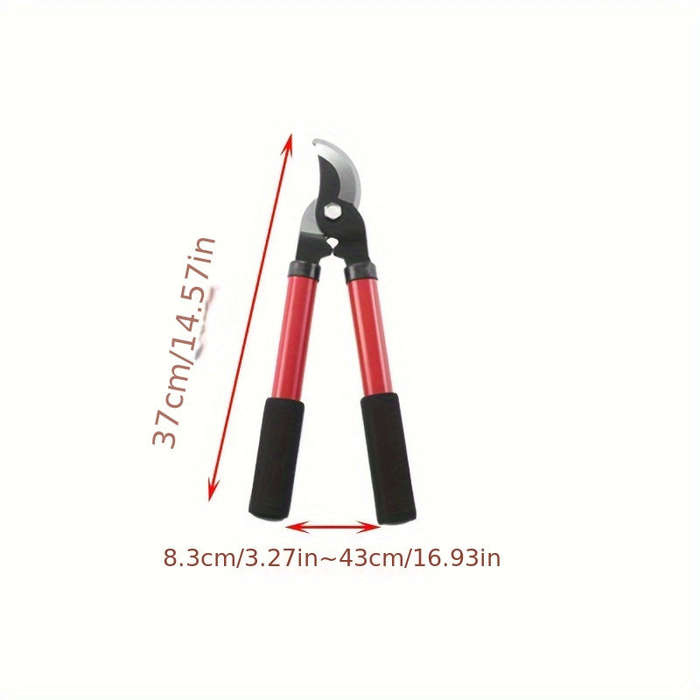 1 Piece Long Handle Hedge Trimmer - High Branch Pruning Shears For Garden And Lawn Care