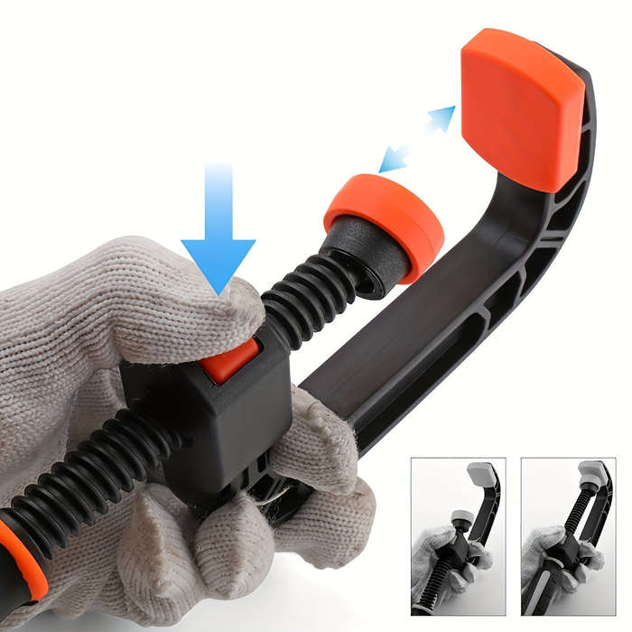 2-Pack 7-Inch Heavy Duty Plastic Quick Clamp Horizontal Fixing Clips