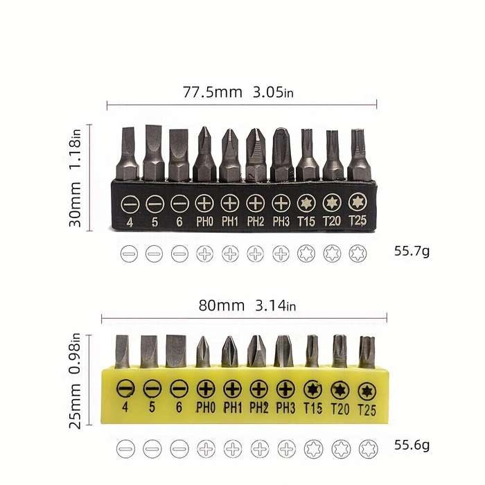 11pcs L-Shaped Double-Ended Wrench Set