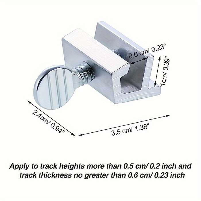 1pc Heavy-Duty Metal Sliding Window Lock