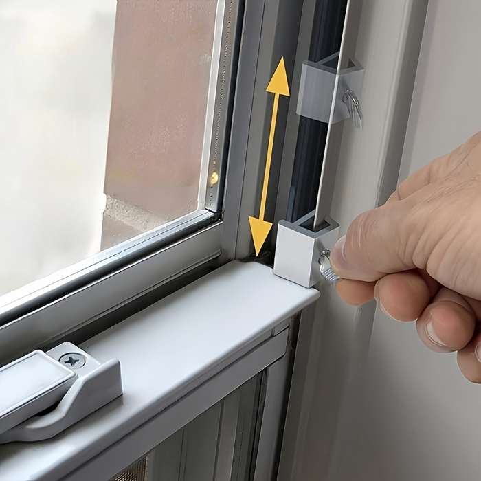 1pc Heavy-Duty Metal Sliding Window Lock