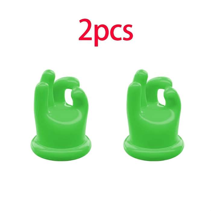 Two Out Of Four Plastic Valve Caps