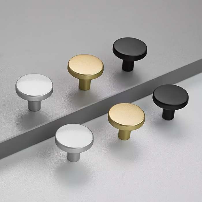 Circular Single-hole Small Golden Handle