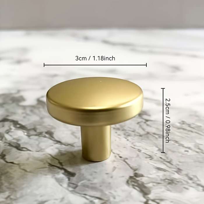 Circular Single-hole Small Golden Handle