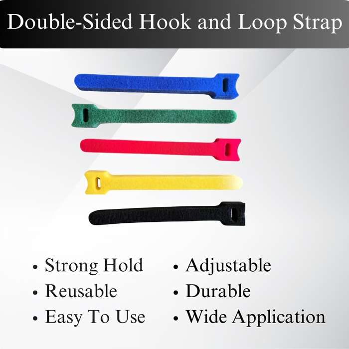 5pcs Reusable Hook and Loop Straps