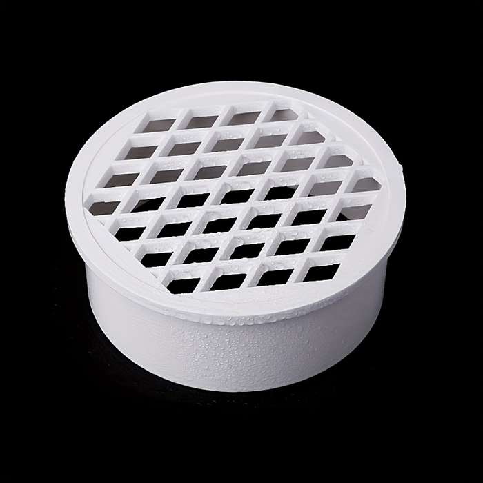 Vertical PVC plug-in floor drain