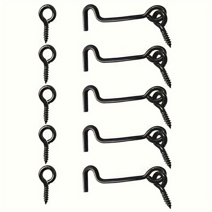 5pcs Cabin Hook And Eye Latch Gate Door
