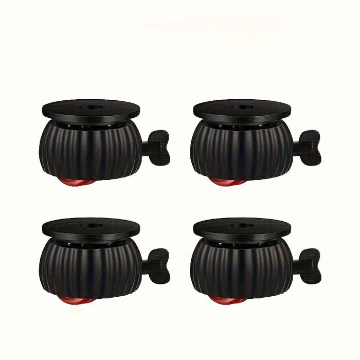 4-Pack Mini Swivel Casters with Brakes