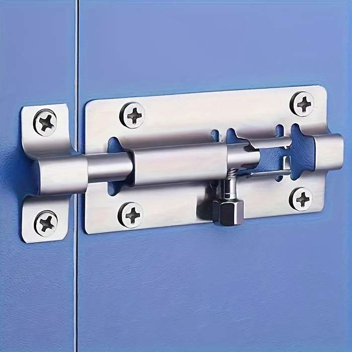 Stainless Steel Sliding Bolt Lock Kit With Screws
