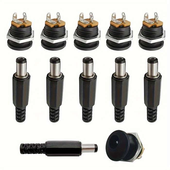 Durable Plastic DC Power Socket Connectors