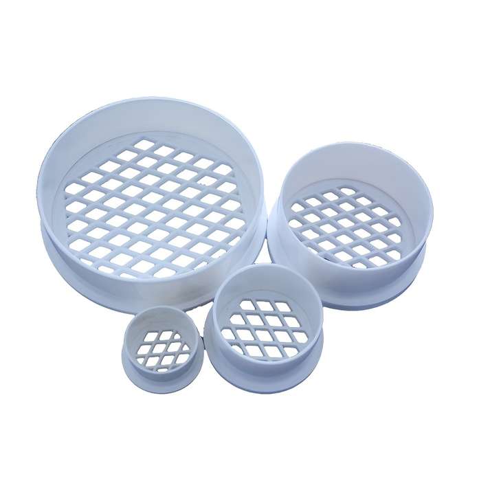 Vertical PVC plug-in floor drain
