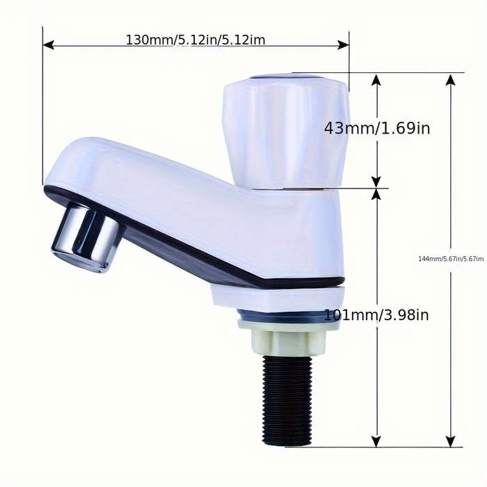 White plastic faucet