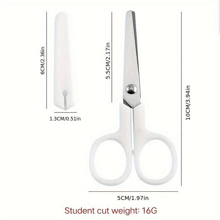 1 Piece Of Mini White Scissors