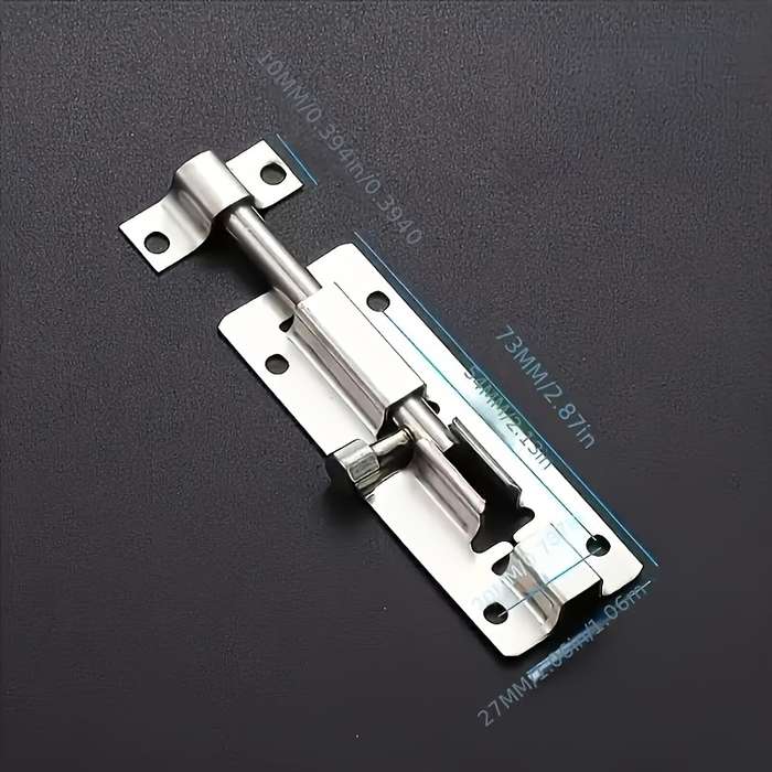 Stainless Steel Sliding Bolt Lock Kit With Screws
