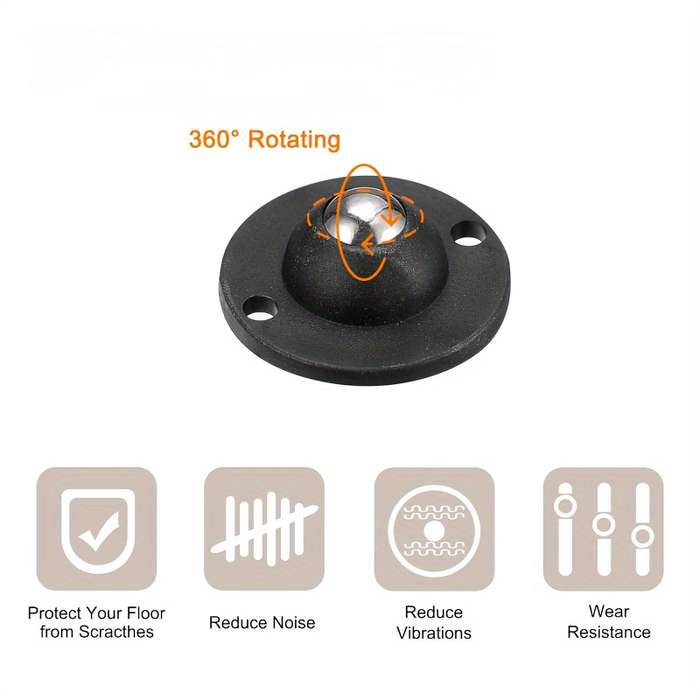 Heavy-Duty 360 Swivel Ball Casters