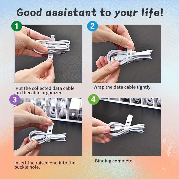 Silicone cable ties