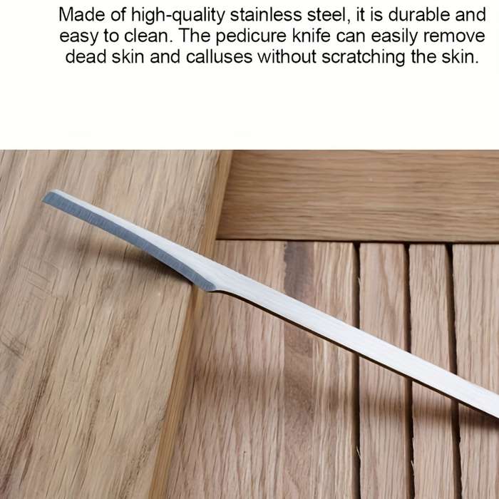 Stainless Steel Pedicure Knife - Professional Foot File For Callus Removal
