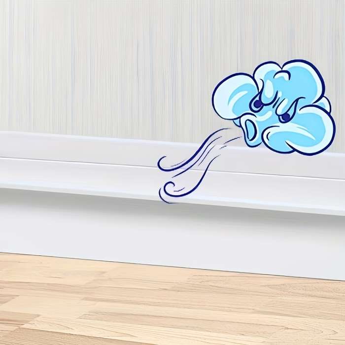 1pc PVC Door Seal Strip - Windproof