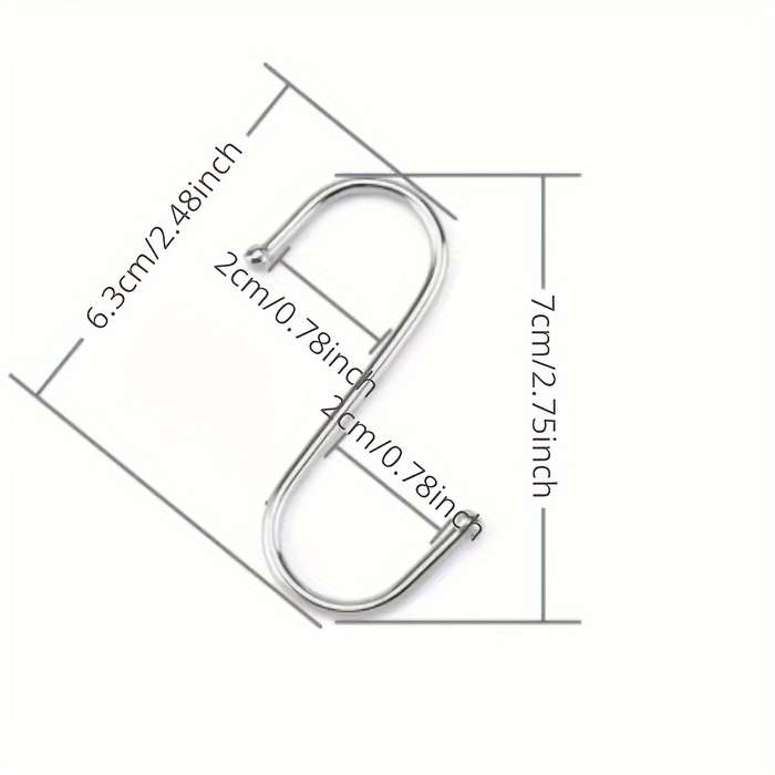 10pcs S-Type HooksStainless Steel Metal Hooks