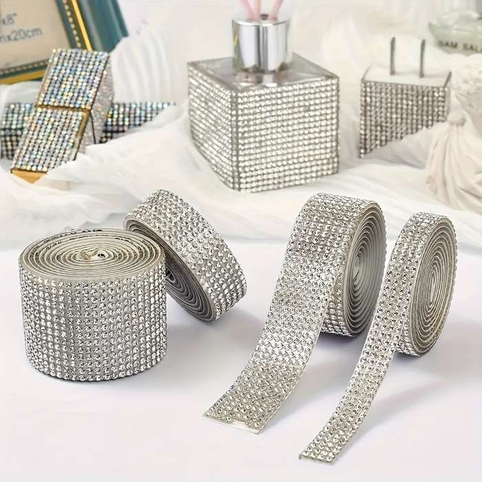 Fashion Rhinestone Strips Stickers